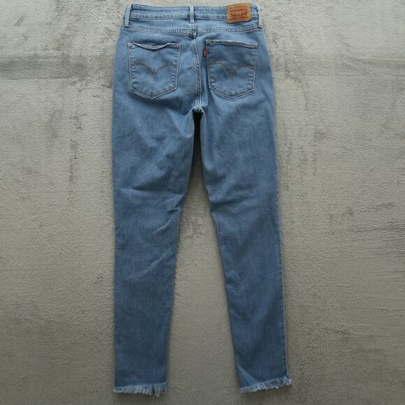 Levi's 721 Jeans Women's Size 30 Blue High-Rise Skinny Denim Pants 30" Inseam - Picture 14 of 16